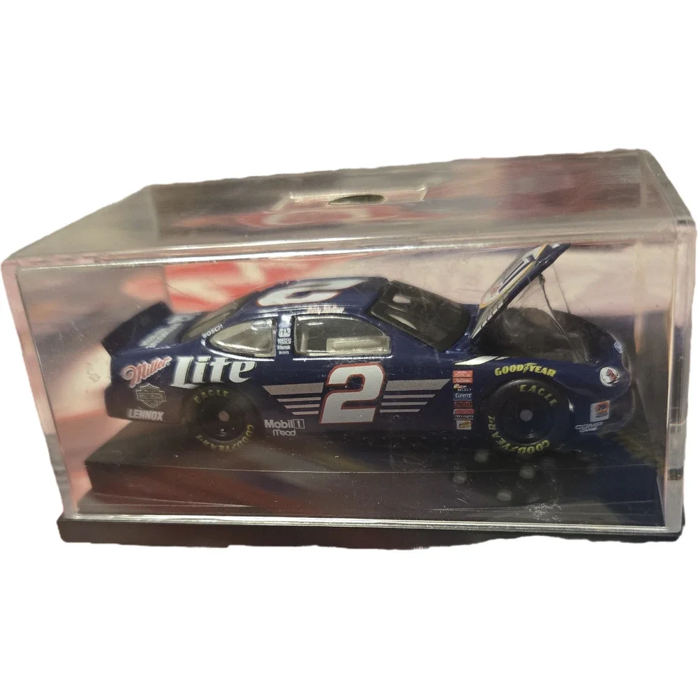 Rusty Wallace #2 Miller Lite 1:64 Revell Diecast - Display Case PPG Opening Hood